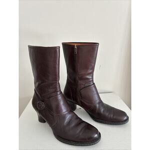 NIB Born Pavan Dark Brown Mid-Calf Boots 10 M/W